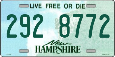 NH license plate 2928772