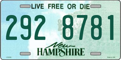 NH license plate 2928781