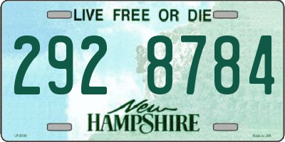 NH license plate 2928784