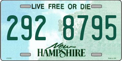 NH license plate 2928795