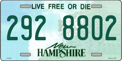 NH license plate 2928802
