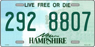NH license plate 2928807