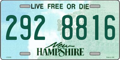 NH license plate 2928816