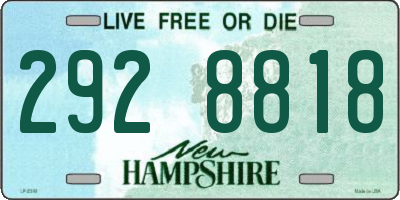 NH license plate 2928818