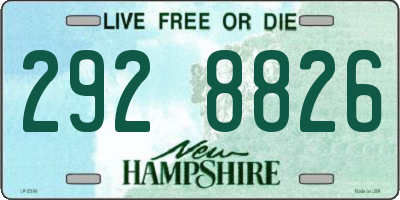 NH license plate 2928826