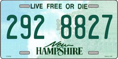 NH license plate 2928827