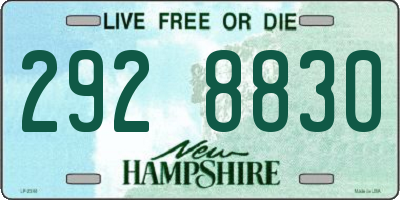 NH license plate 2928830
