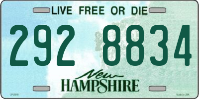 NH license plate 2928834