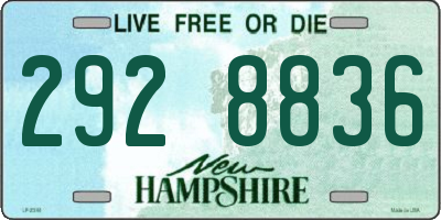 NH license plate 2928836