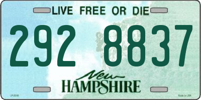 NH license plate 2928837