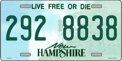 NH license plate 2928838