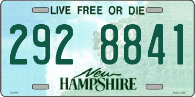 NH license plate 2928841