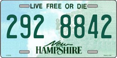 NH license plate 2928842
