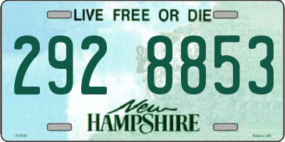 NH license plate 2928853