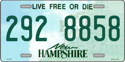NH license plate 2928858