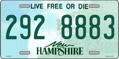 NH license plate 2928883