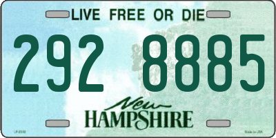 NH license plate 2928885