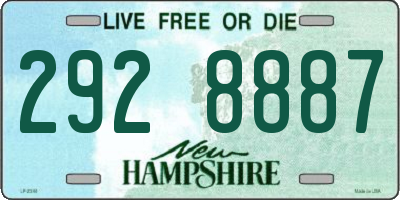NH license plate 2928887