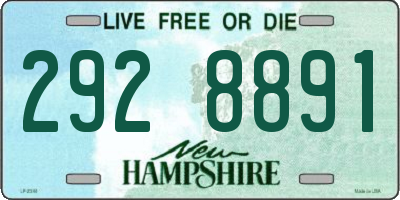 NH license plate 2928891