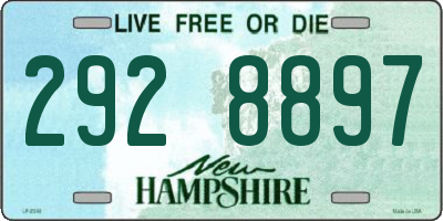 NH license plate 2928897