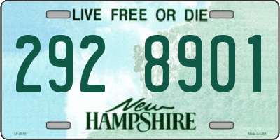 NH license plate 2928901