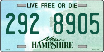 NH license plate 2928905