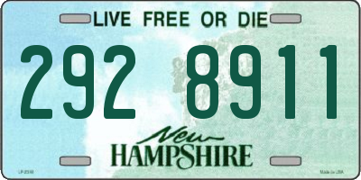 NH license plate 2928911