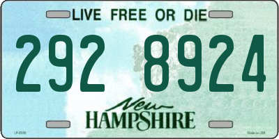 NH license plate 2928924
