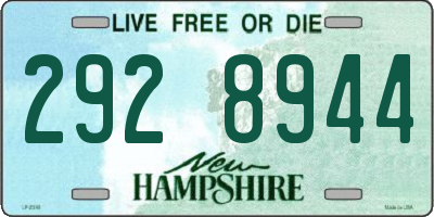 NH license plate 2928944