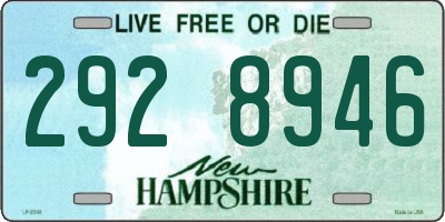 NH license plate 2928946