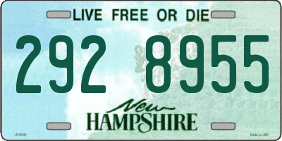 NH license plate 2928955