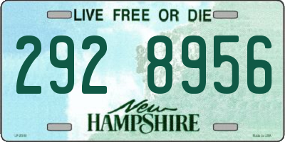 NH license plate 2928956