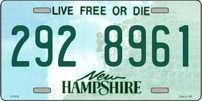NH license plate 2928961
