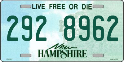 NH license plate 2928962