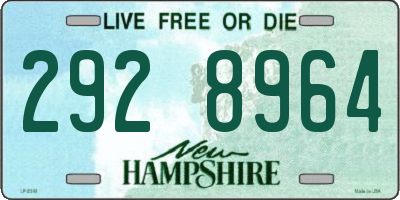NH license plate 2928964