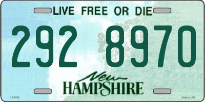 NH license plate 2928970