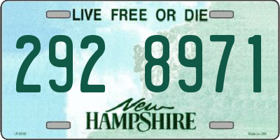 NH license plate 2928971