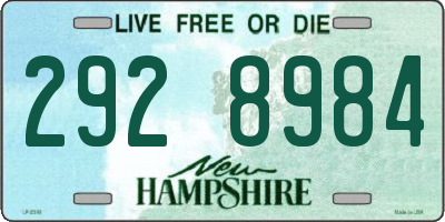 NH license plate 2928984