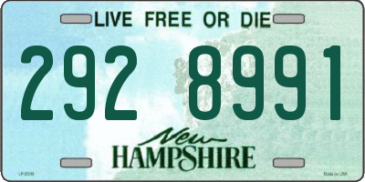 NH license plate 2928991