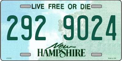 NH license plate 2929024