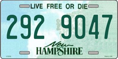 NH license plate 2929047