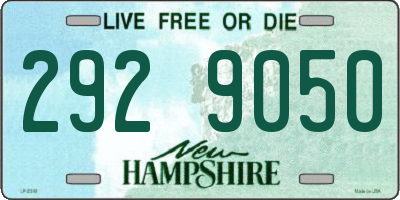 NH license plate 2929050