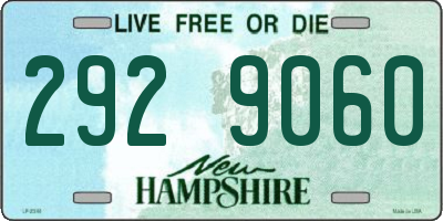 NH license plate 2929060