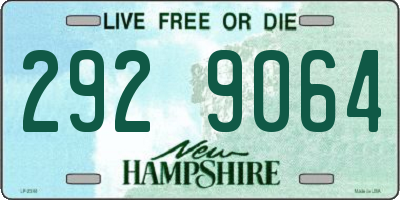 NH license plate 2929064