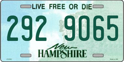 NH license plate 2929065