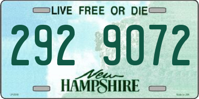 NH license plate 2929072