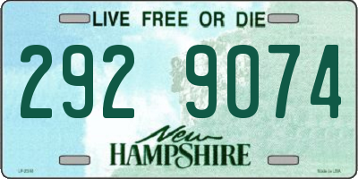 NH license plate 2929074