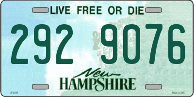 NH license plate 2929076