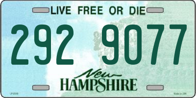 NH license plate 2929077