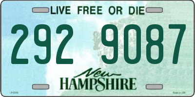 NH license plate 2929087